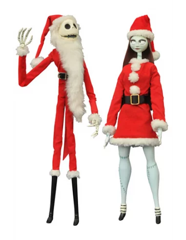 es::Pesadilla antes de Navidad Pack de 2 Muñecas Santa Jack & Sally Coffin Dolls Limited Edition 41 cm