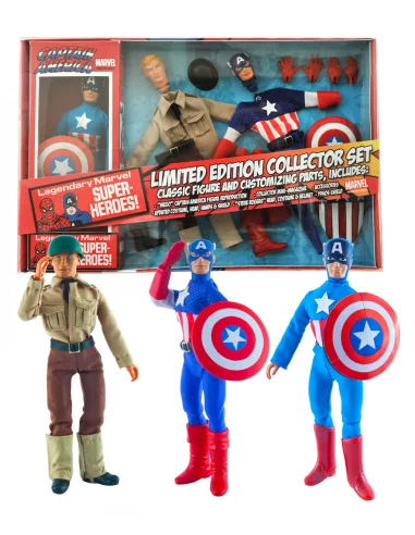 es::Marvel Retro Figura Retro Captain America Limited Edition Collector Set 20 cm-0