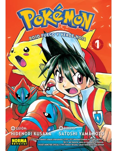 es::Pokémon 13. Rojo fuego y verde hoja nº 1