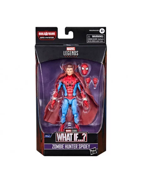 es::Disney Plus Marvel Legends Figura Zombie Hunter Spidey What If...? 15 cm