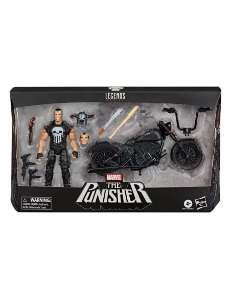 es::Marvel Legends Series Figura con vehículo 2020 The Punisher 15 cm