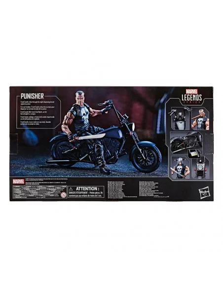 es::Marvel Legends Series Figura con vehículo 2020 The Punisher 15 cm