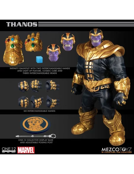 es::Marvel Universe Figuras 1/12 Thanos con luz One:12 Collective 21 cm