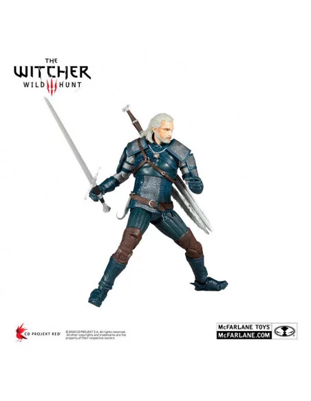 es::The Witcher Figura Geralt of Rivia Viper Armor: Teal Dye 18 cm