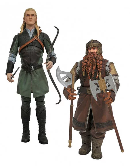 es::El Señor de los Anillos Select Pack de Figuras Legolas y Gimli 18 cm