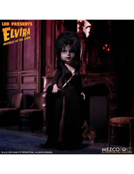 es::Elvira Mistress of the Dark Living Dead Dolls Muñeco Elvira 25 cm