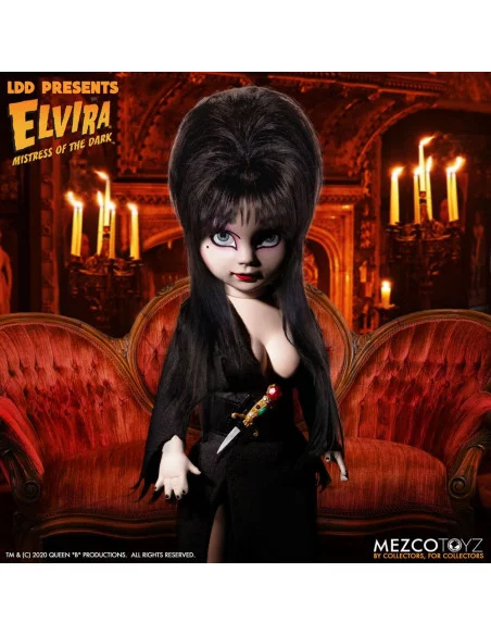 es::Elvira Mistress of the Dark Living Dead Dolls Muñeco Elvira 25 cm