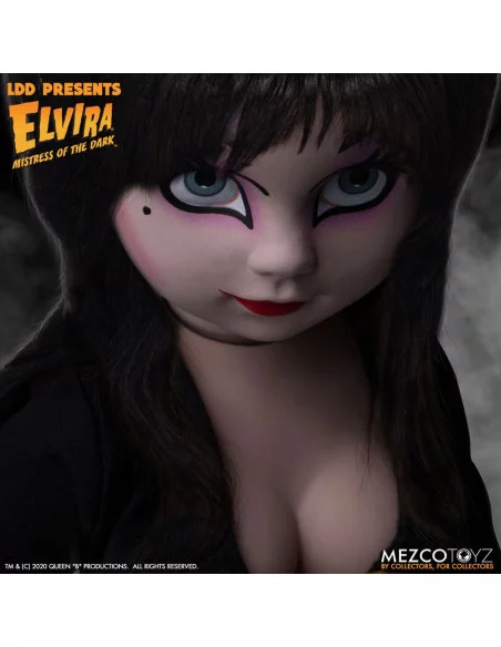 es::Elvira Mistress of the Dark Living Dead Dolls Muñeco Elvira 25 cm