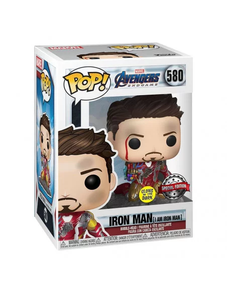 es::Avengers: Endgame POP! Movies Vinyl Figura I Am Iron Man 9 cm