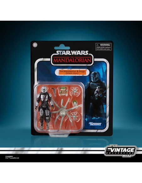 es::Star Wars: The Mandalorian Vintage Collection Figura 2021 The Mandalorian & Grogu Maldo Kreis 10 cm