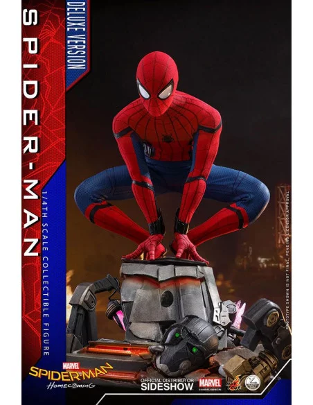 es::Spider-Man: Homecoming Figura Quarter Scale Series 1/4 Spider-Man Deluxe Version Hot Toys 44 cm