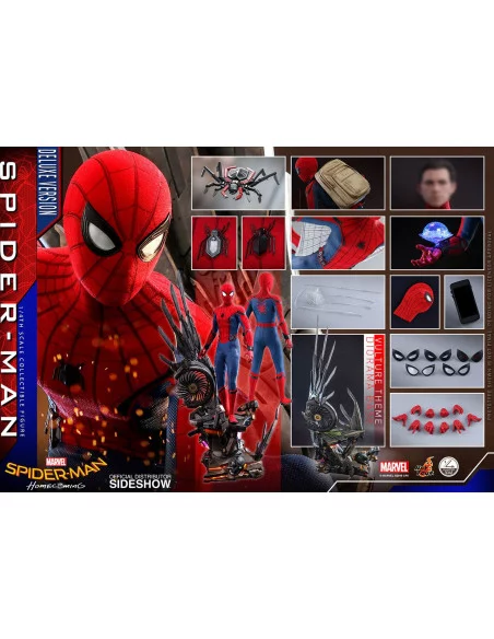 es::Spider-Man: Homecoming Figura Quarter Scale Series 1/4 Spider-Man Deluxe Version Hot Toys 44 cm