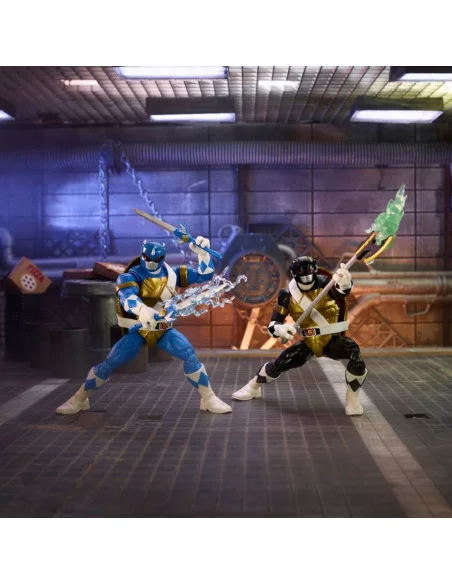 es::Power Rangers x TMNT Lightning Collection Figuras 2022 Morphed Donatello & Morphed Leonardo 