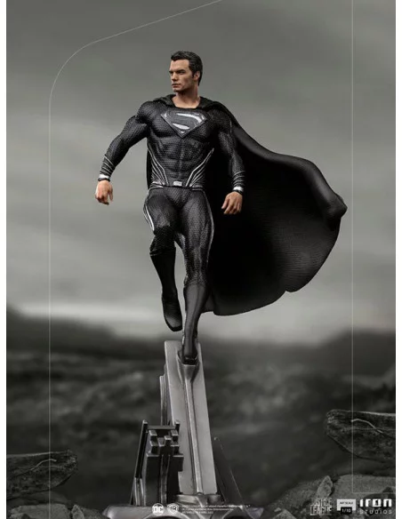 es::Zack Snyder's Justice League Estatua 1/10 Art Scale Superman Black Suit 30 cm