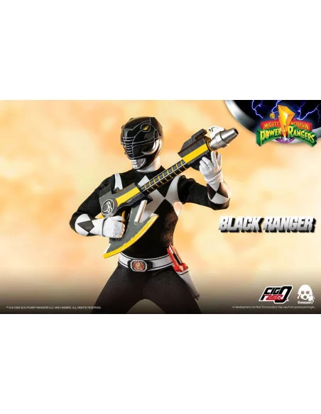 es::Mighty Morphin Power Rangers Figura FigZero 1/6 Black Ranger 30 cm