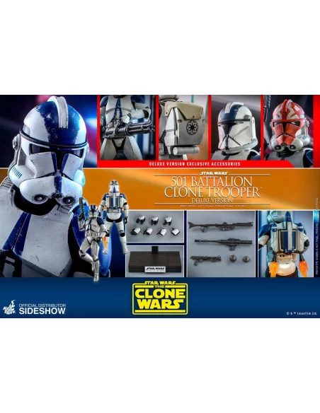 es::Star Wars The Clone Wars Figura 1/6 501st Battalion Clone Trooper Deluxe Hot Toys 30 cm