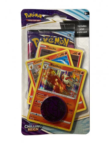 es::Pokémon Sword and Shield Chilling Reign Blister Premium Checklane Blaziken (En Inglés)