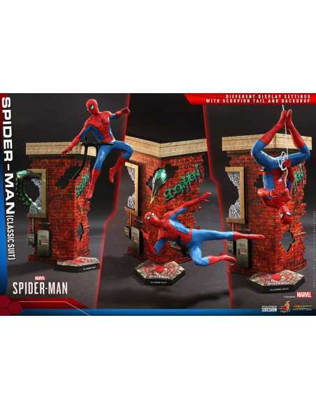 es::Marvel's Spider-Man Figura 1/6 Spider-Man Classic Suit Hot Toys 30 cm