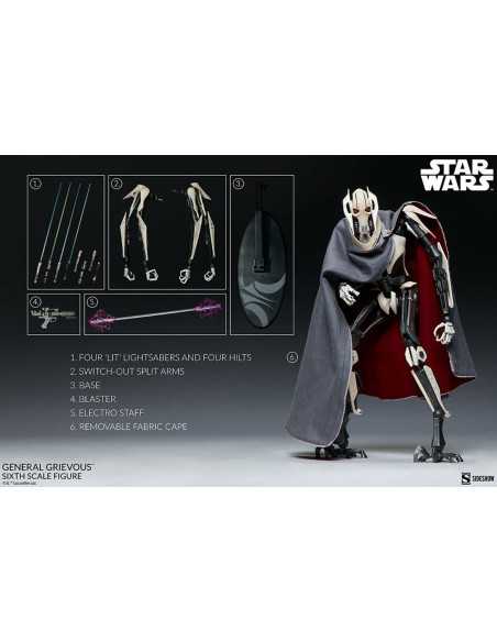 es::Star Wars Figura 1/6 General Grievous Sideshow 41 cm