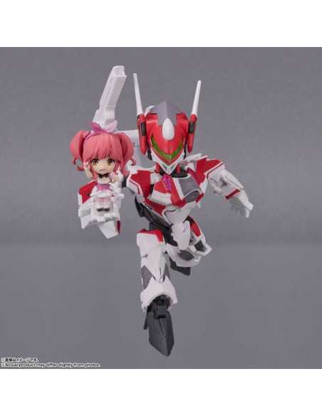 es::Macross Delta Vehículo con Figura Tiny Session VF-31C Siegfried (Mirage Farina Jenius Use) with Makina Nakajima 10 cm 