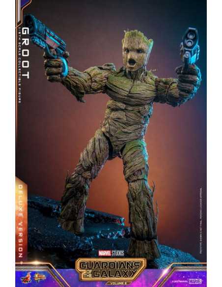 es::Guardianes de la Galaxia Vol. 3 Figura 1/6 Groot (Deluxe Version) Hot Toys 32 cm