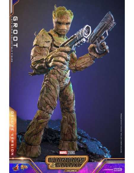 es::Guardianes de la Galaxia Vol. 3 Figura 1/6 Groot (Deluxe Version) Hot Toys 32 cm