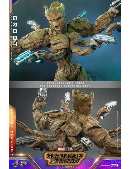 es::Guardianes de la Galaxia Vol. 3 Figura 1/6 Groot (Deluxe Version) Hot Toys 32 cm