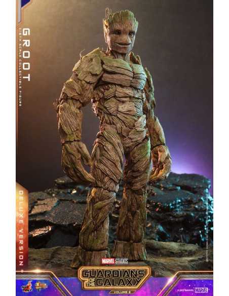 es::Guardianes de la Galaxia Vol. 3 Figura 1/6 Groot (Deluxe Version) Hot Toys 32 cm