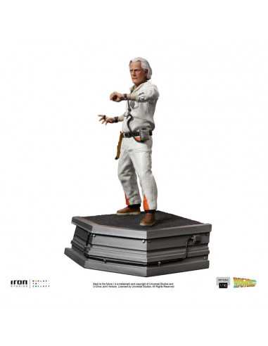 es::Regreso al Futuro I Estatua 1/10 Art Scale Doc Brown 22 cm