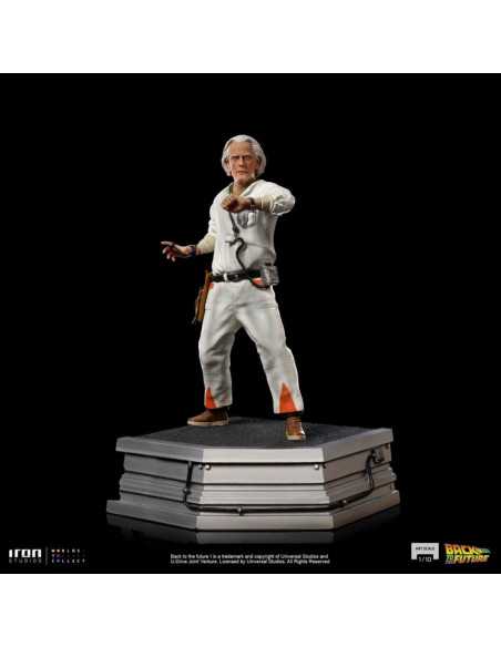 es::Regreso al Futuro I Estatua 1/10 Art Scale Doc Brown 22 cm