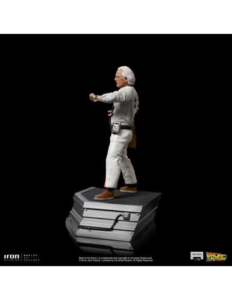 es::Regreso al Futuro I Estatua 1/10 Art Scale Doc Brown 22 cm