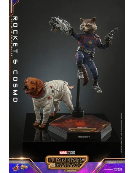 es::Guardianes de la Galaxia Vol. 3 Figuras 1/6 Rocket & Cosmo Hot Toys 16 cm