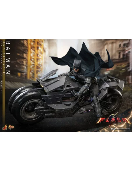 es::The Flash Set de figuras 1/6 Batman & Batcycle Hot Toys 30 cm 