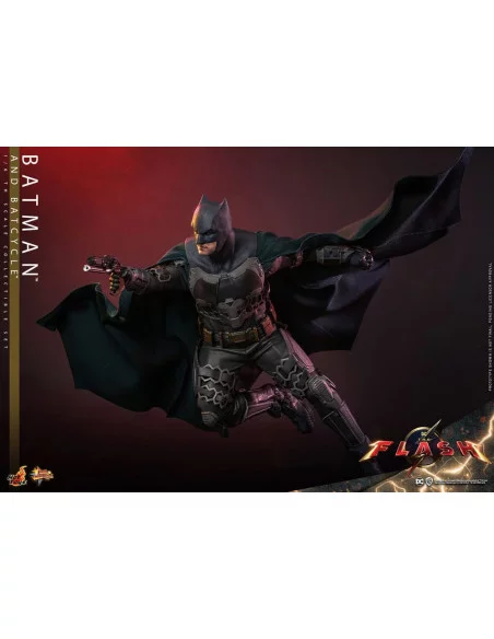 es::The Flash Set de figuras 1/6 Batman & Batcycle Hot Toys 30 cm 