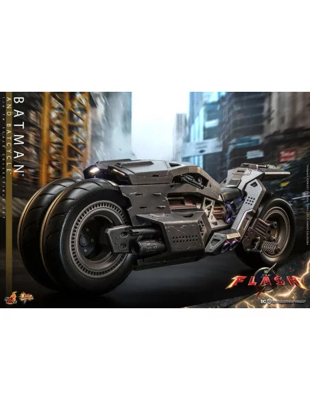 es::The Flash Set de figuras 1/6 Batman & Batcycle Hot Toys 30 cm 