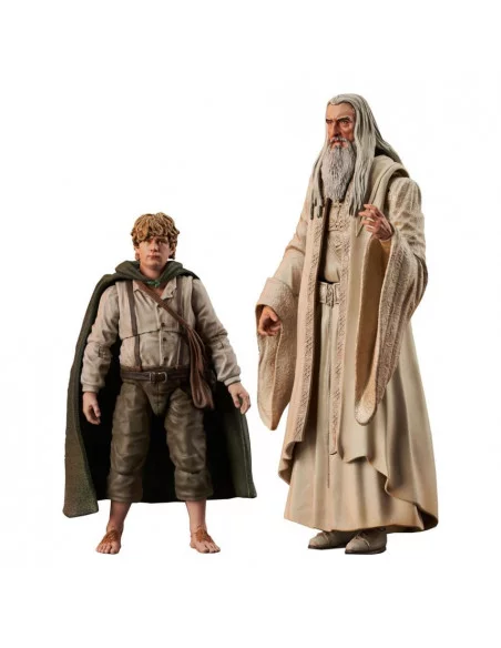 es::El Señor de los Anillos Select Pack Figuras Saruman y Sam 18 cm