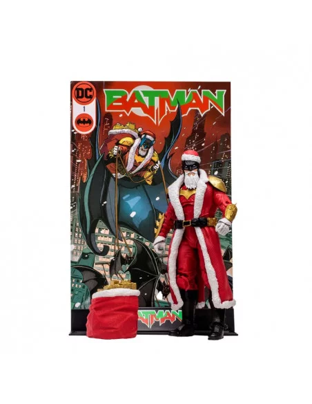 es::DC Multiverse Figura Bat Santa (Red Variant) (Gold Label) 18 cm