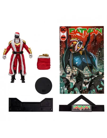 es::DC Multiverse Figura Bat Santa (Red Variant) (Gold Label) 18 cm