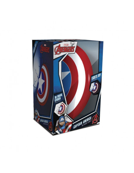 Marvel Lámpara 3D LED Captain America Shield