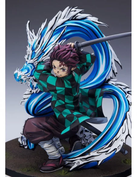 Demon Slayer: Kimetsu no Yaiba Estatua 1/8 Tanjiro Kamado Total Concentration Paint Ver. 19 cm