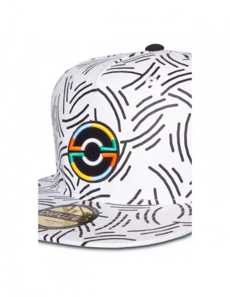 Pokemon Gorra Snapback Pokeball blanco