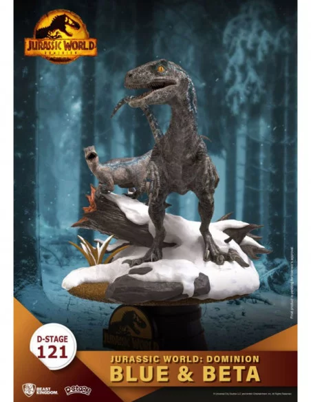 Jurassic World: Dominion D-Stage PVC Diorama Blue & Beta 13 cm