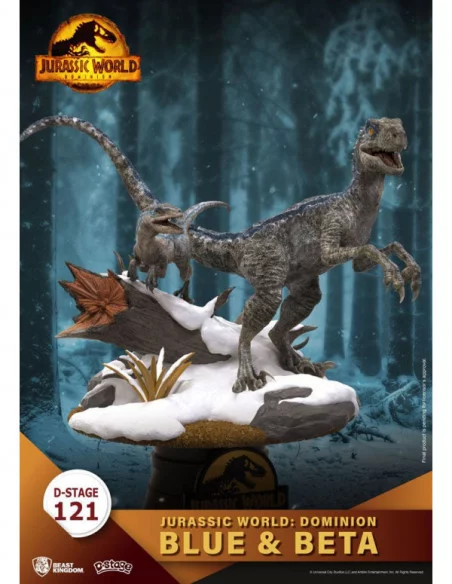 Jurassic World: Dominion D-Stage PVC Diorama Blue & Beta 13 cm