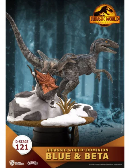 Jurassic World: Dominion D-Stage PVC Diorama Blue & Beta 13 cm