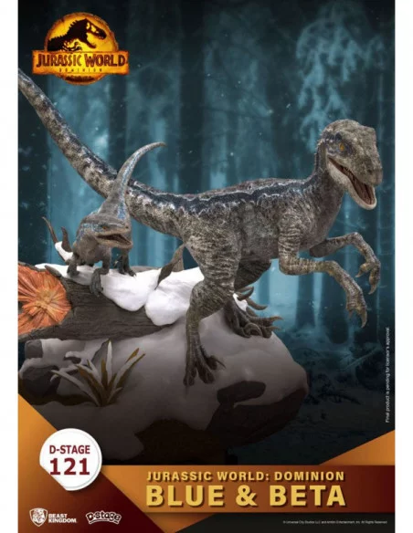 Jurassic World: Dominion D-Stage PVC Diorama Blue & Beta 13 cm