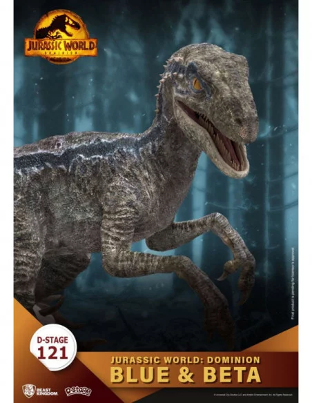 Jurassic World: Dominion D-Stage PVC Diorama Blue & Beta 13 cm