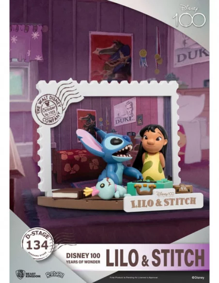 Disney 100 Years of Wonder Diorama PVC D-Stage Lilo & Stitch 10 cm