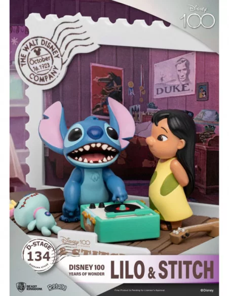 Disney 100 Years of Wonder Diorama PVC D-Stage Lilo & Stitch 10 cm