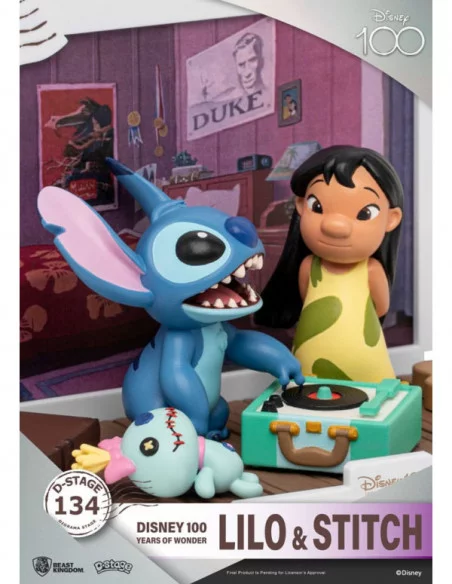 Disney 100 Years of Wonder Diorama PVC D-Stage Lilo & Stitch 10 cm