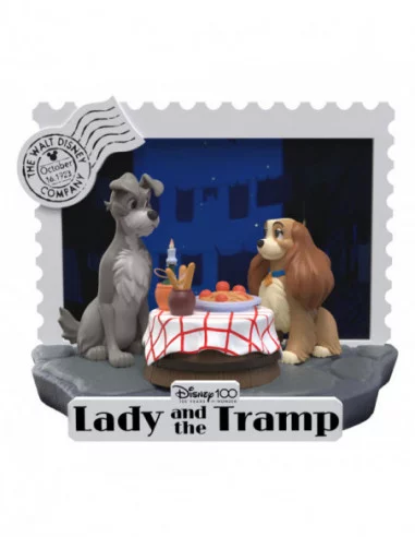 Disney 100th Anniversary PVC Diorama D-Stage Lady And The Tramp 12 cm